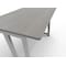 Linea Italia Rectangular Desk, Computer Table, 48 in W x 24 in D x 30 in H, Gray/Ash ZUD103 - alternate 4